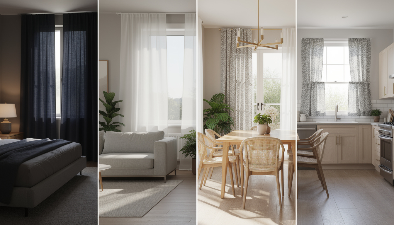 Les différents types de rideaux et leurs usages dans la maison